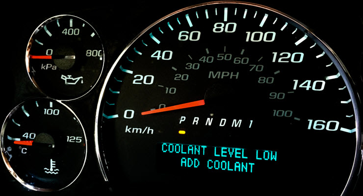 Porsche Low Coolant Warning